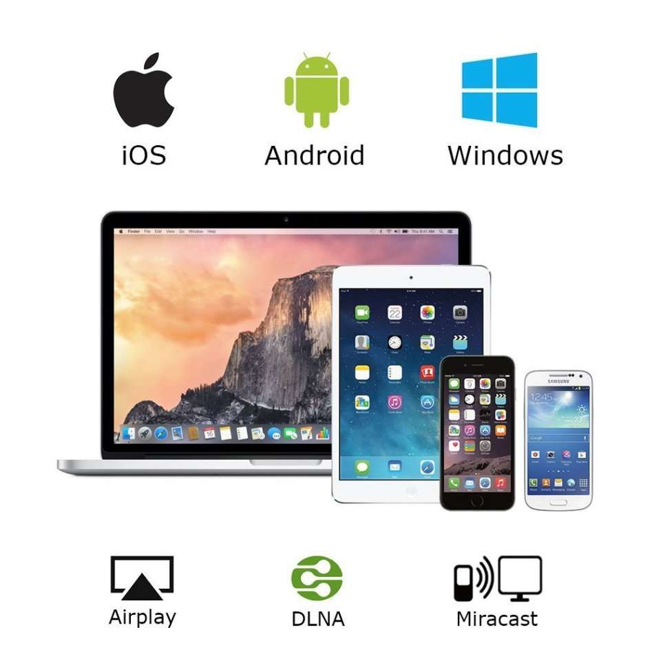 Full HD Mirascreen WIFI Display Dongle - Cast from Phone to Big Screen