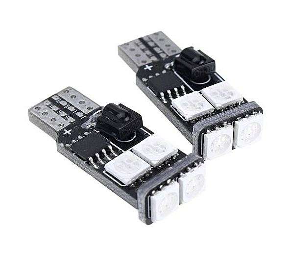 LED Colour Changing T10 Lights with Remote, Easy Installation, just Plug & Play