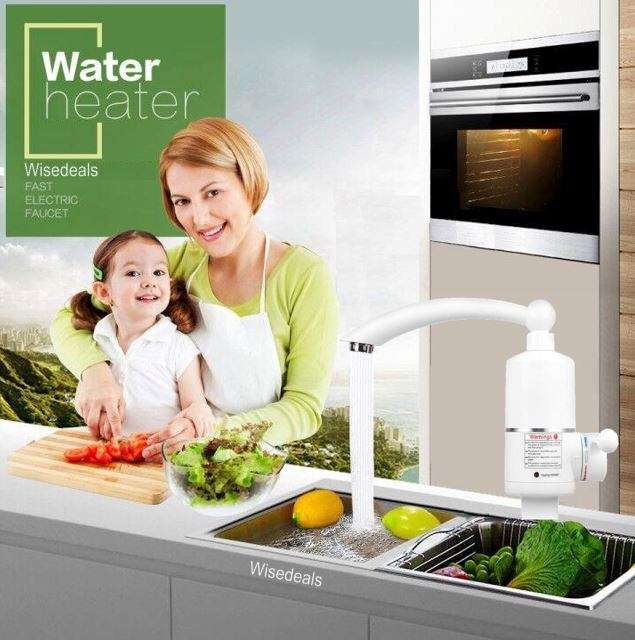 Electric Heating Faucet - Acts as a Mini Geyser for your Tap