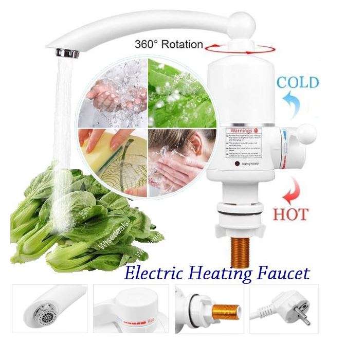 Electric Heating Faucet - Acts as a Mini Geyser for your Tap