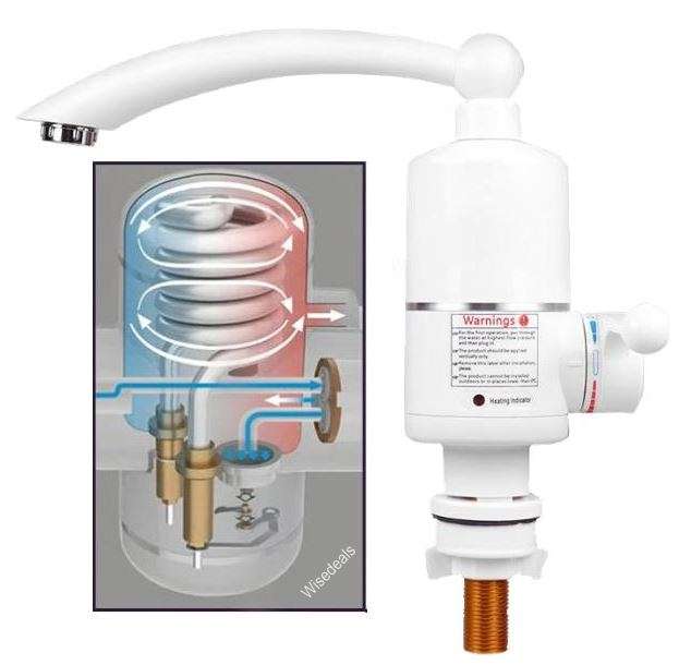 Electric Heating Faucet - Acts as a Mini Geyser for your Tap