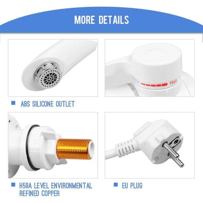 Electric Heating Faucet - Acts as a Mini Geyser for your Tap