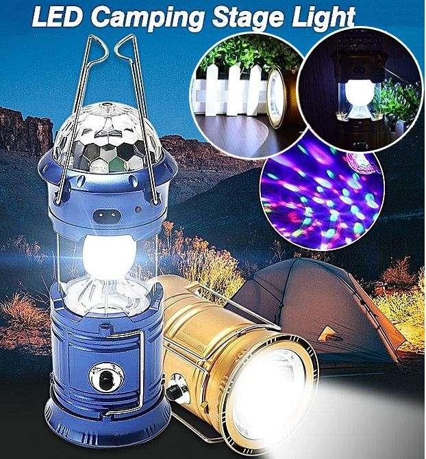 Multi-function Super Bright Rechargeable LED Camping Light with 3 Lightening Modes