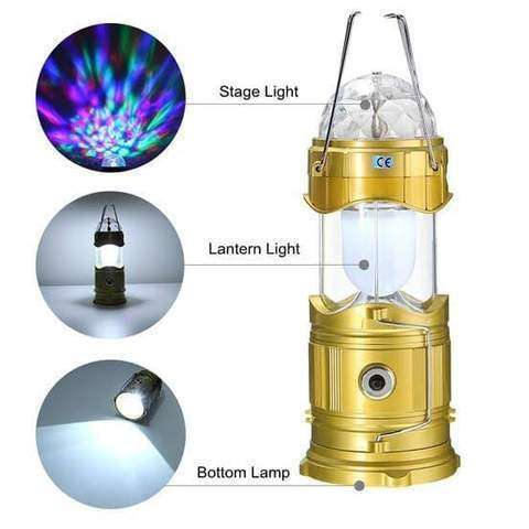 Multi-function Super Bright Rechargeable LED Camping Light with 3 Lightening Modes