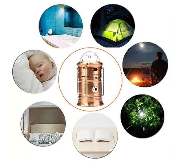 Multi-function Super Bright Rechargeable LED Camping Light with 3 Lightening Modes
