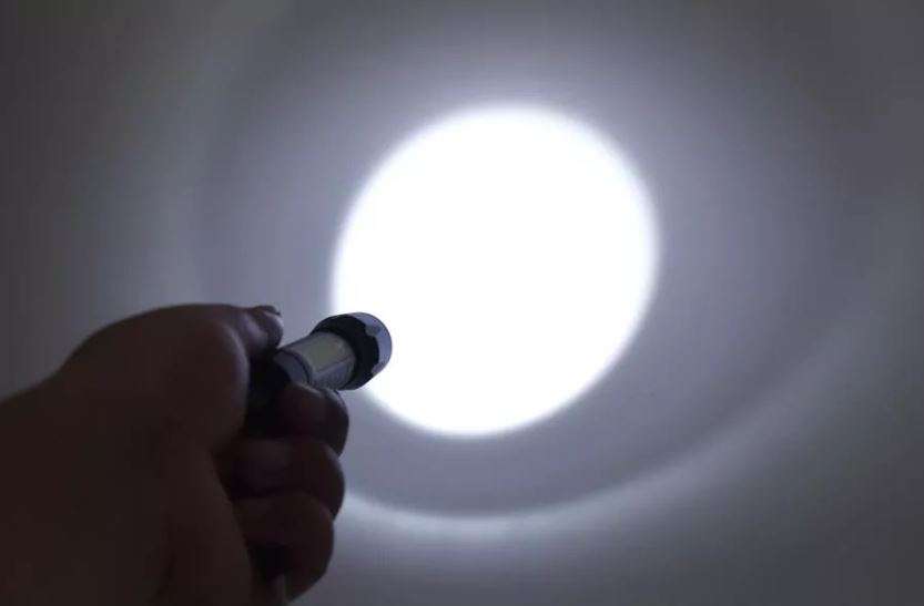 USB Charging Mini LED Flashlight with Build in Battery Box Set