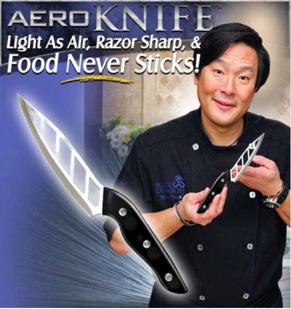 Aero Knife  Cuts like a Razor and NOTHING Sticks