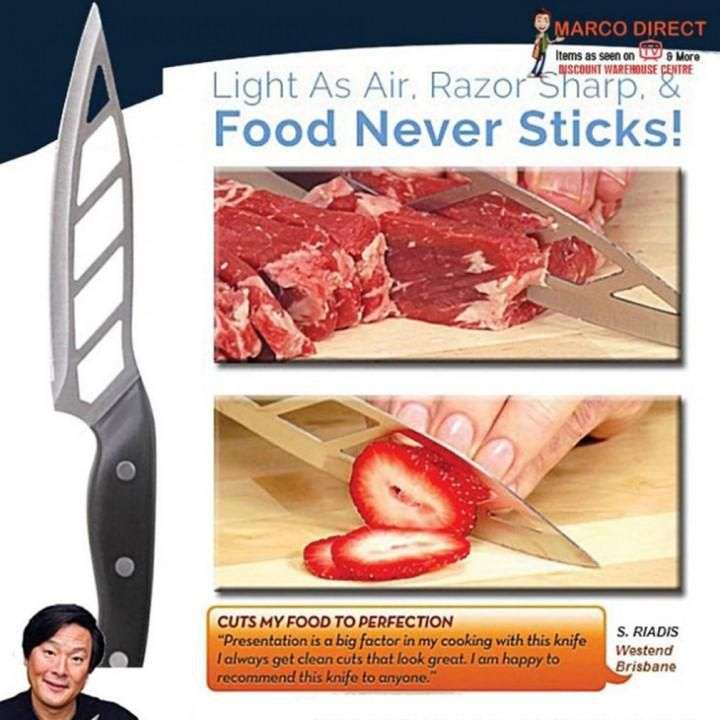 Aero Knife  Cuts like a Razor and NOTHING Sticks