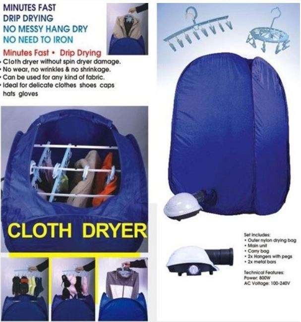 Air-o-Dry  Dry clothes wherever you are, lightweight, compact & Foldable