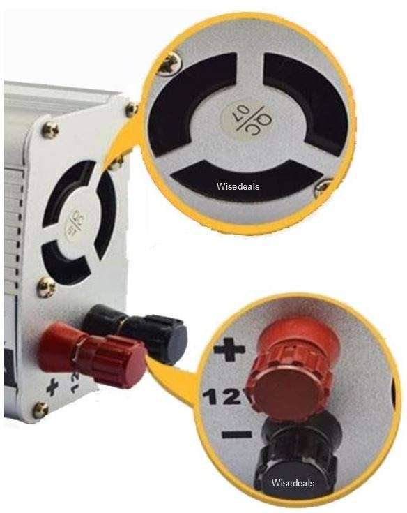 Solar Power Inverter - Convert 12V DC to 220V AC - 1000W Continious Power & 2000W Peak Power)