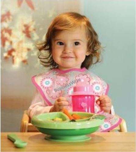 Non-slip suction warming plate for babys with divided Compartments  BPA, PVC and Phthalate Free