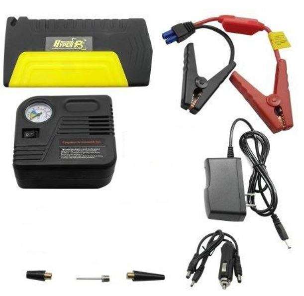 Multi-Function Car Rechargeable 16800mAh Car Jump Starter Kit With Air compressor & Mobile Charger