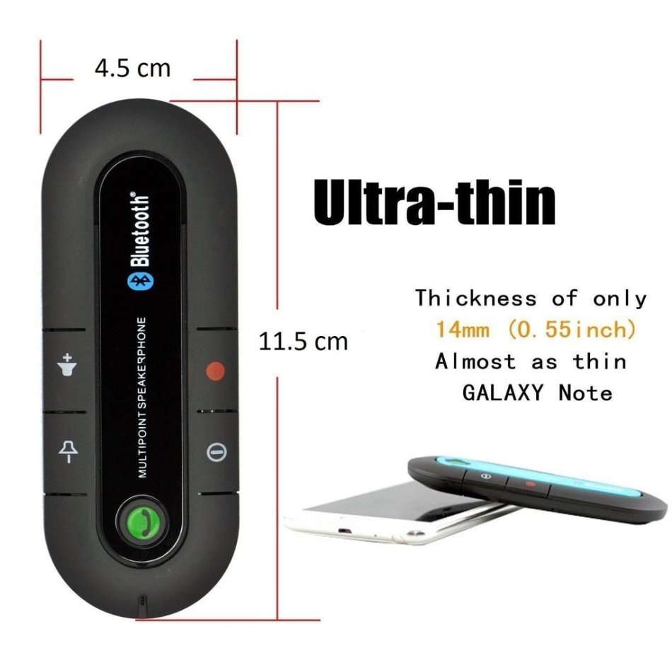 Bluetooth Visor Hands-free phone & Music Receiver Kit