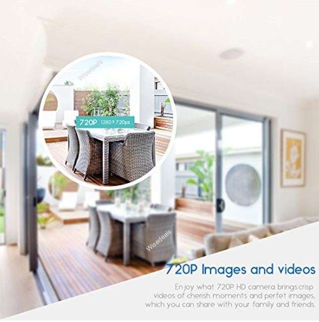 Waterproof Indoor & Outdoor CCTV IP Camera with Motion Detection & Alerts