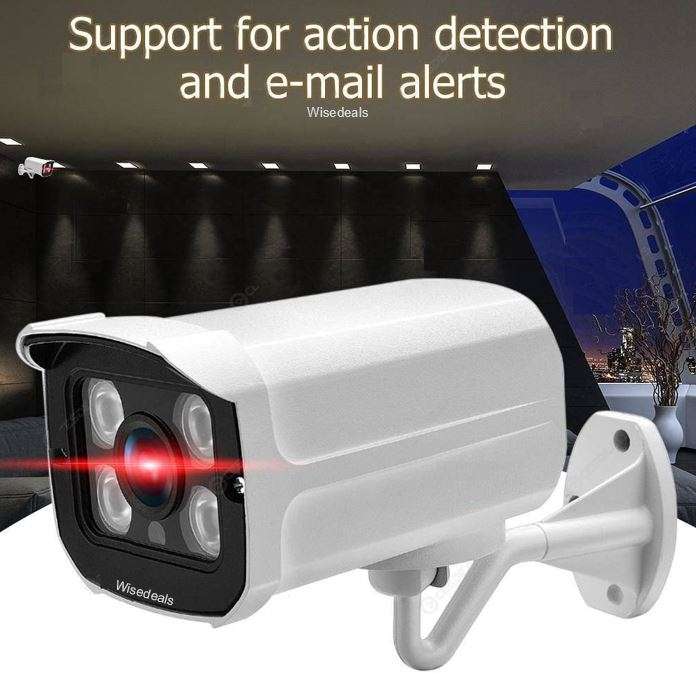 Waterproof Indoor & Outdoor CCTV IP Camera with Motion Detection & Alerts