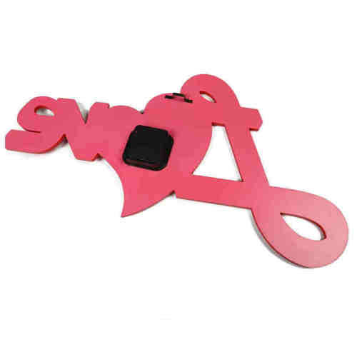 Silent Ticking Wooden Love Handcrafted Wall Clock