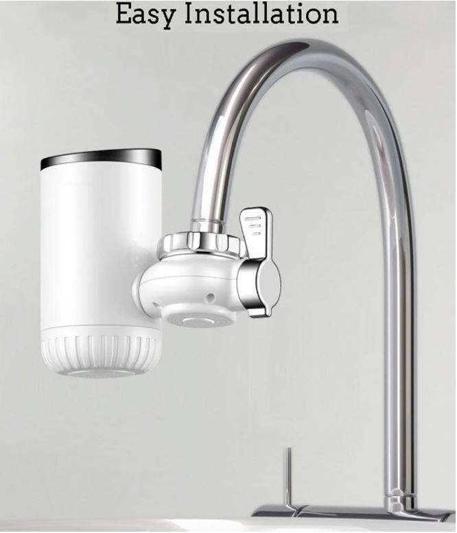Electric Heating Faucet - Acts as a Mini Geyser for your Tap, Connect Directly to Tap - Hot & Cold