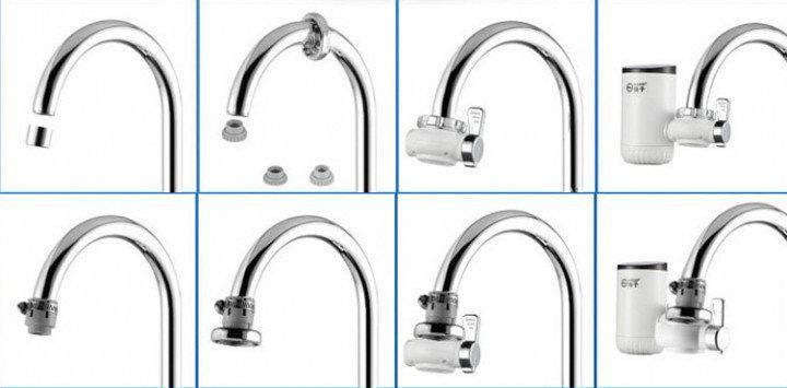 Electric Heating Faucet - Acts as a Mini Geyser for your Tap, Connect Directly to Tap - Hot & Cold