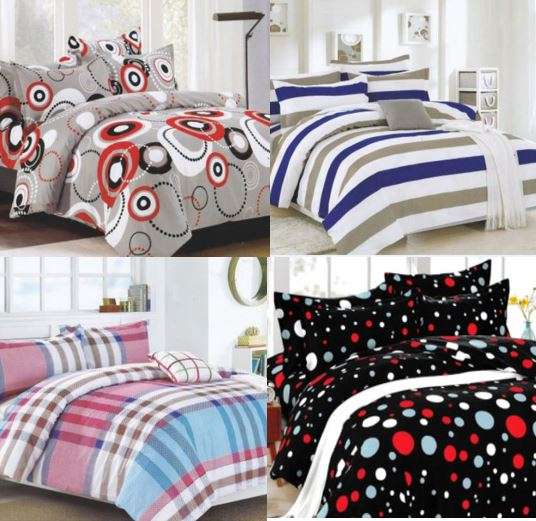 Brand New Microfiber 6 Piece Queen Size Duvet Sets