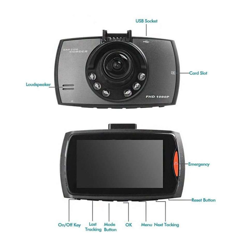 Car Dash Cam full HD with G-Sensor, Motion Detection, Loop-Cycle Recording etc.