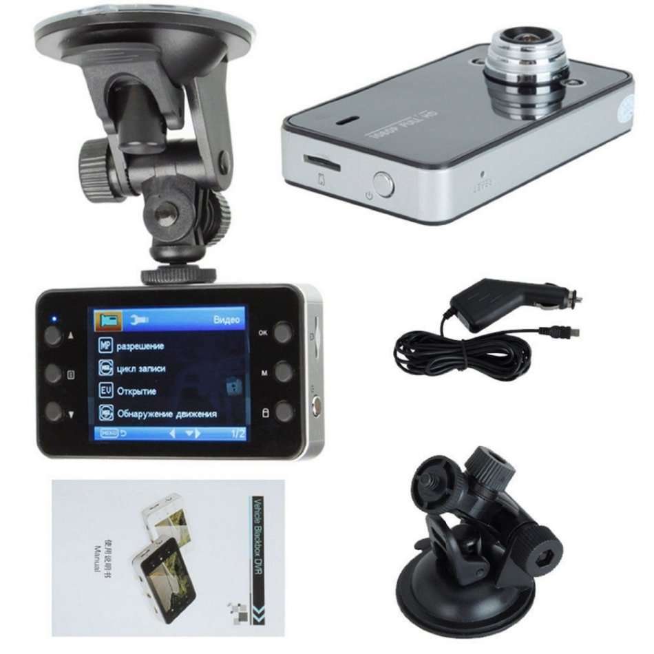 HD Car Camera & Recorder with G-Sensor, Loop Recording, Motion Detection etc.