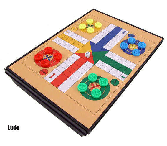 5-in-1 Magnetic Game Set with Chess, Checkers, Snake & Ladders and Ludo