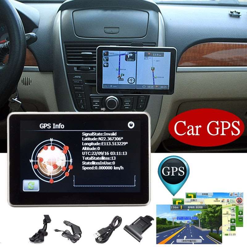 4.3inch TFT Touch Screen GPS Voice Navigation System, Support SD Card, Audio Player and more