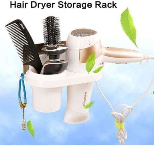 Magic Suction Cup Hair Dryer Holder  No drilling or nails