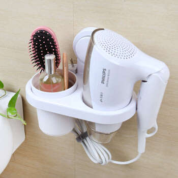Magic Suction Cup Hair Dryer Holder  No drilling or nails