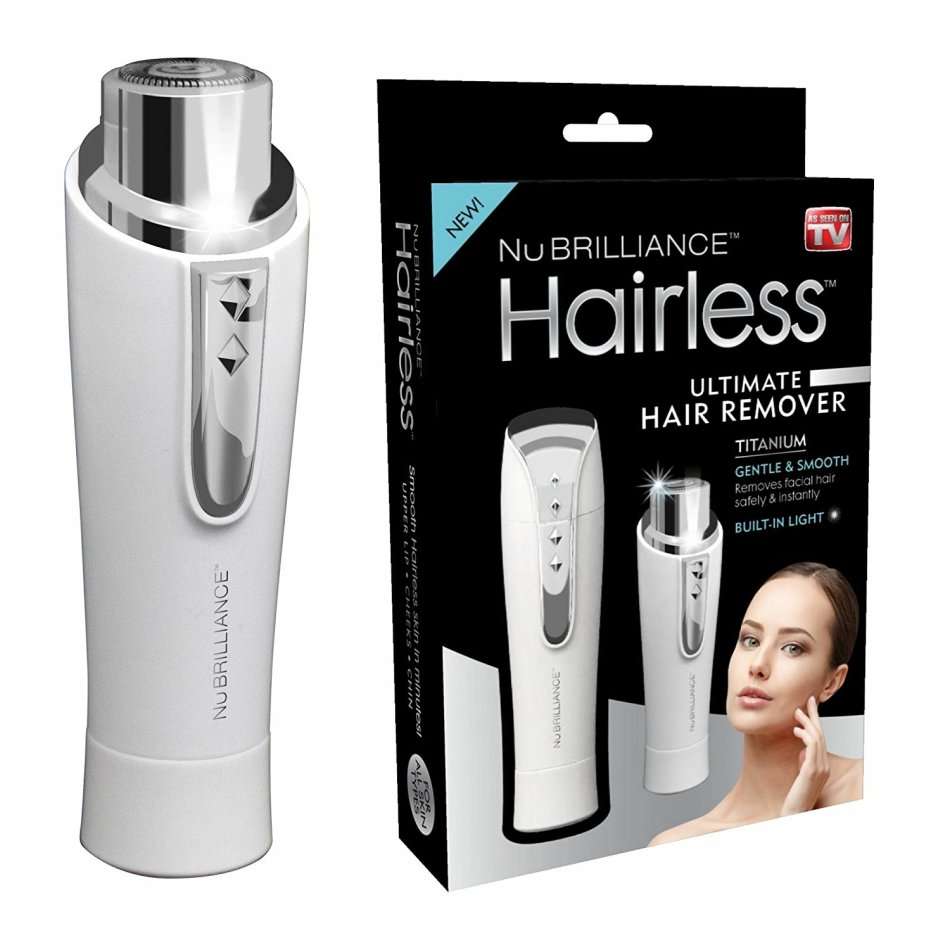 Waterproof NuBrilliance Hair Remover  From Hairy to Hairless in Just Seconds As Seen on TV