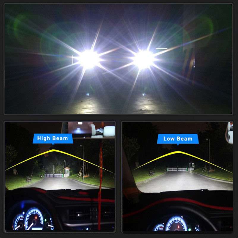 2 Piece LED Headlight Kit  Available in H1, H3, H4, H7 9005, 9006