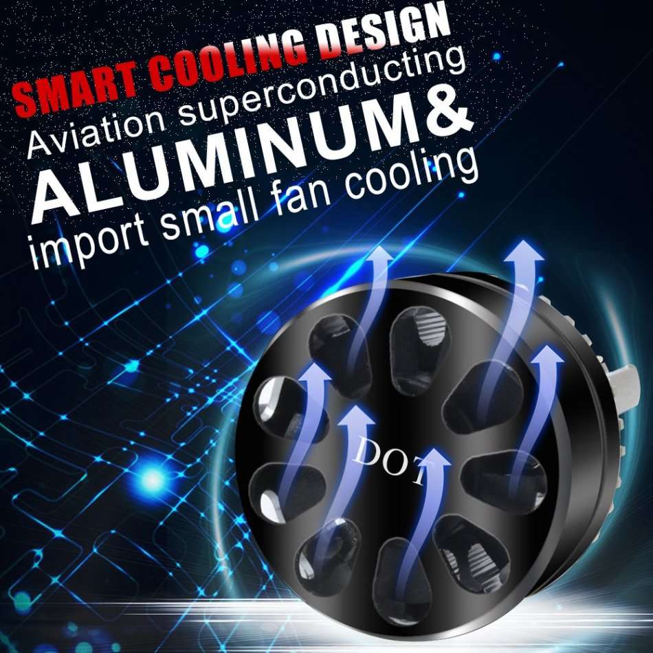 2 Piece LED Headlight Kit  Available in H1, H3, H4, H7 9005, 9006