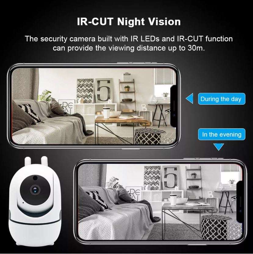 1080P WI-FI Night Vision IP Camera, Motion Detection, Two-way Communication and more