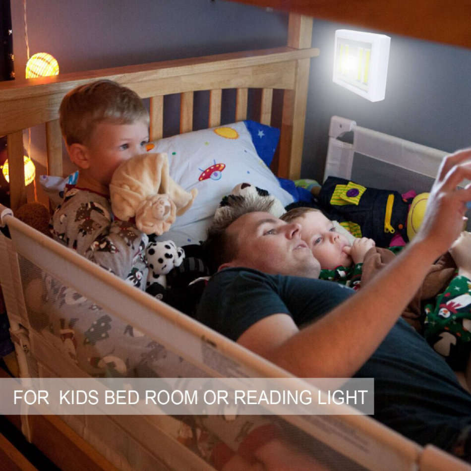 4 COB LED Super Bright Night Light, Easy to Install with Magnetic Base