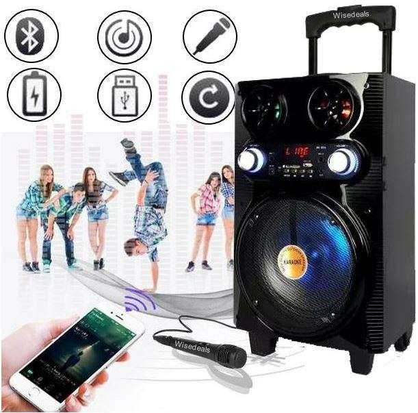 Bluetooth Karaoke Speaker with Microphone & Remote Control