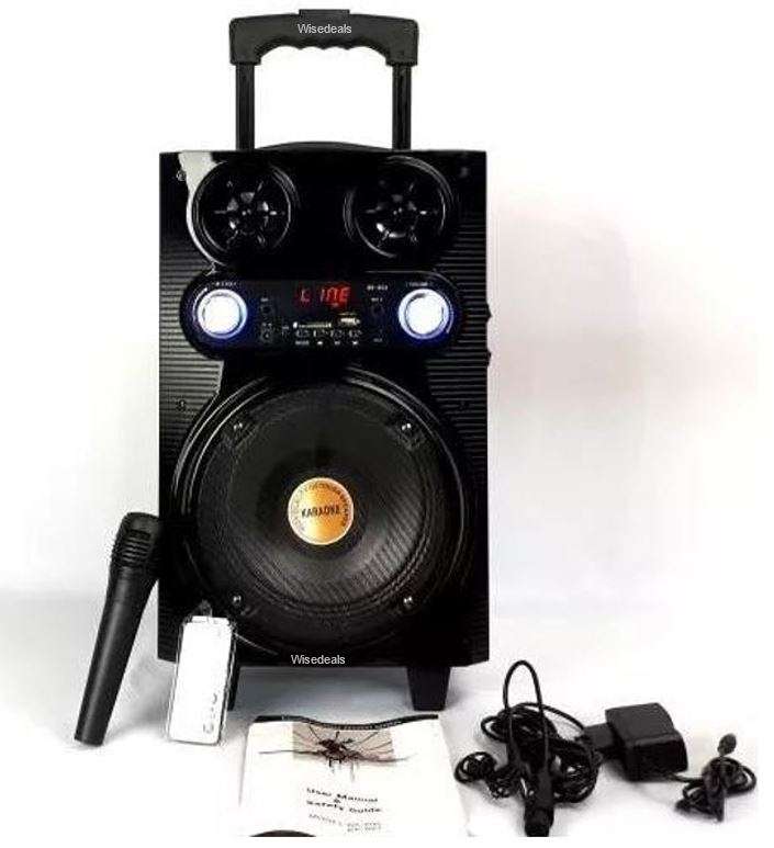 Bluetooth Karaoke Speaker with Microphone & Remote Control