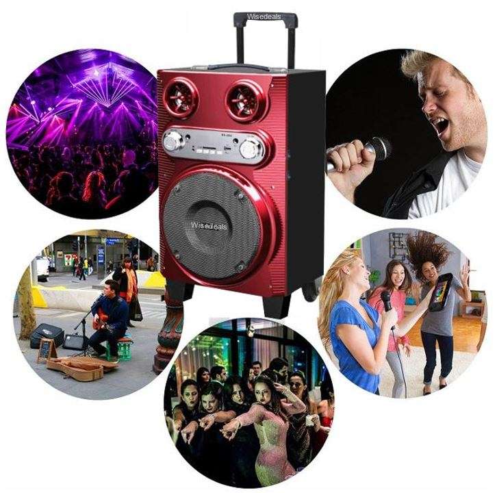 Bluetooth Karaoke Speaker with Microphone & Remote Control