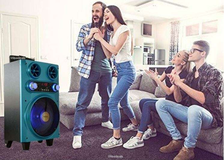 Bluetooth Karaoke Speaker with Microphone & Remote Control