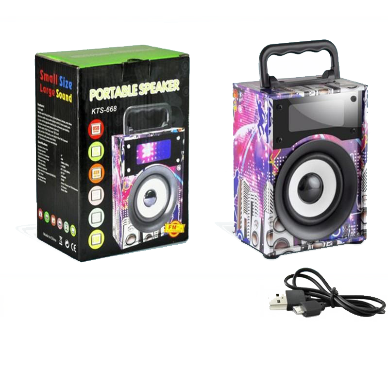Wireless Bluetooth Speaker with FM Radio, support SD Card, USB & AUX