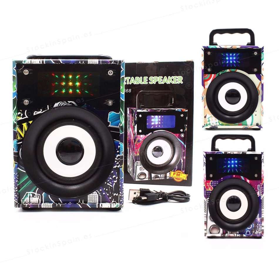 Wireless Bluetooth Speaker with FM Radio, support SD Card, USB & AUX