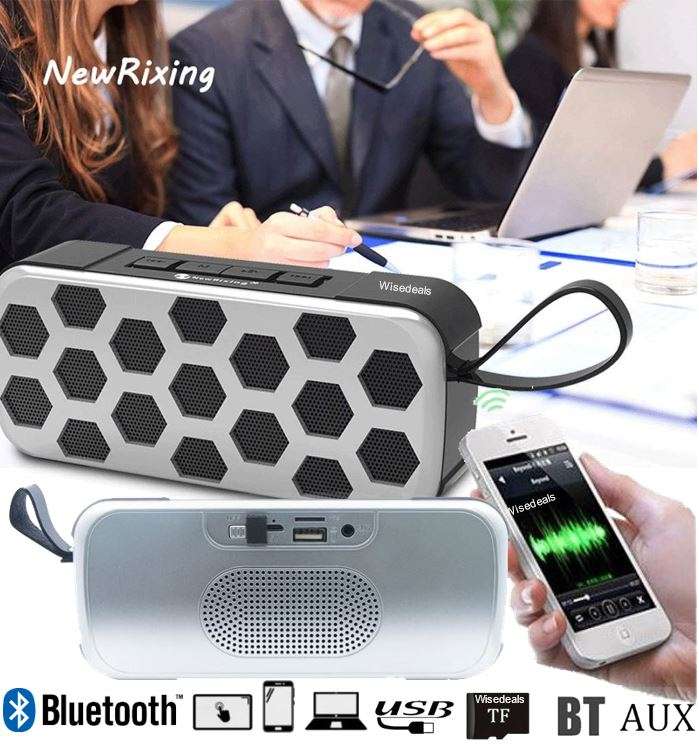 Waterproof Shatter-Resistant & Voice Prompt Wireless Bluetooth Speaker