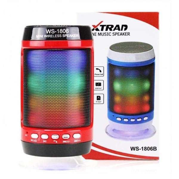 Wireless Bluetooth Speaker With LED Lights & FM Radio, Support USB & SD Card