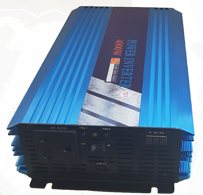 PURE SINE SOLAR Power Inverter 4000W Constant Power & 8000W Peak Power  Convert 12V DC to 220V AC