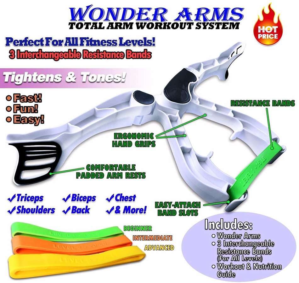 Wonder Arms  Perfect for firm Arms, Biceps, Triceps, Shoulders and Chest