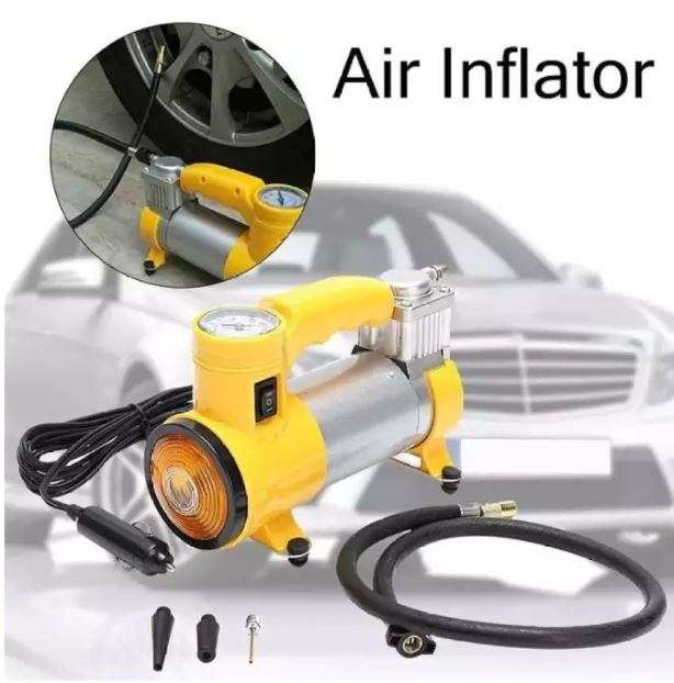 12V Heavy Duty 150 PSI Air Compressor with super bright Flashlight