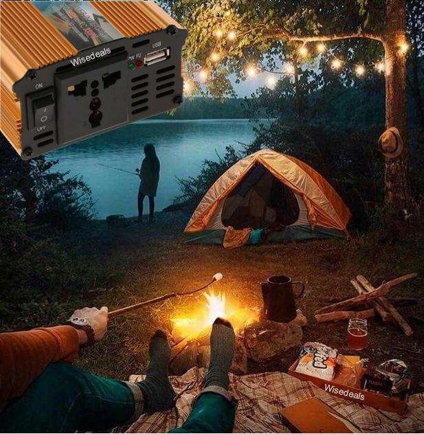 Solar Power Inverter - Convert 12V DC to 220V AC - 1000W Continious Power & 2000W Peak Power)