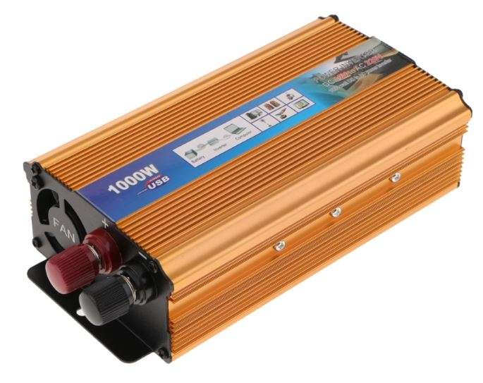 Solar Power Inverter - Convert 12V DC to 220V AC - 1000W Continious Power & 2000W Peak Power)
