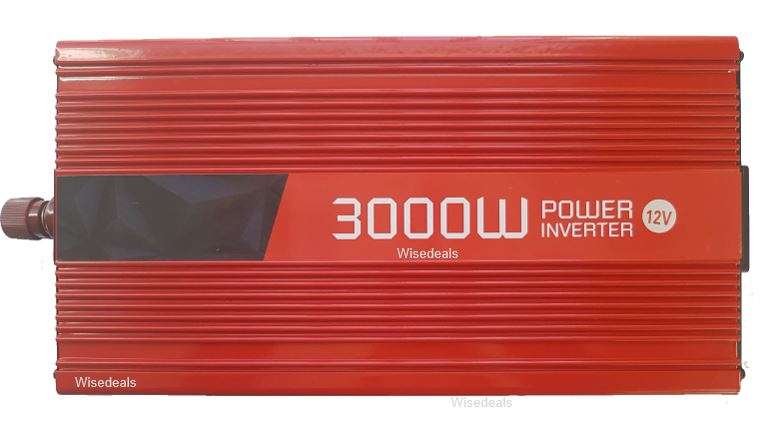 LARGE 3000W Inverter  3000W Constant Power & 6000W Surge Power, Convert 12V DC to 220V AC