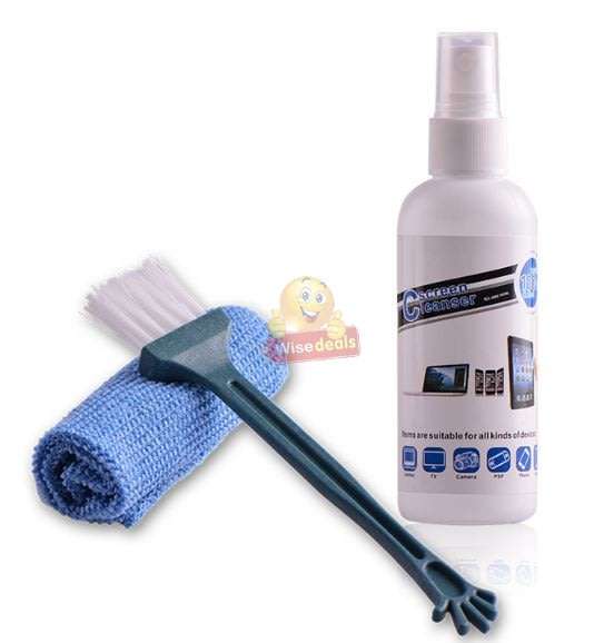3 Piece LCD Screen Cleaning Kit for Phones, Tablets, Laptops, Computers, TVs etc.
