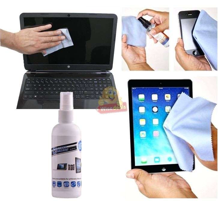 3 Piece LCD Screen Cleaning Kit for Phones, Tablets, Laptops, Computers, TVs etc.